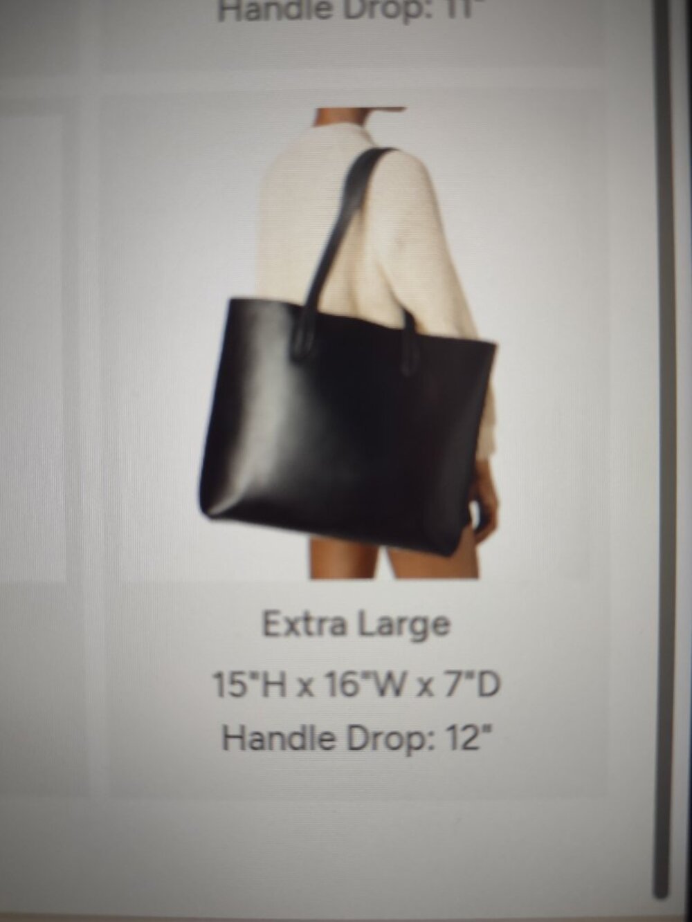 Thursday Boot Company - extra large leather tote bag - EUC - black leather
